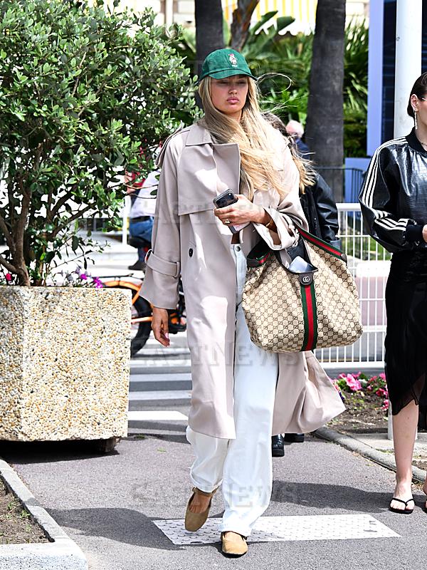 Romee Strijd in Cannes, 79th Cannes Film Festival 2026, day 2 - VIP exits and arrivals from hotels.