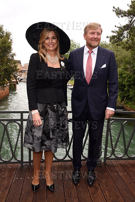 Venice, Biennale 2026 - Queen Maxima and King Willem-Alexander of the Netherlands inaugurate their country`s pavilion